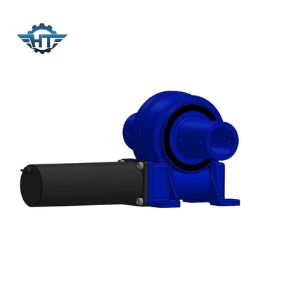 نموذج VE5 الأفقي المثبت Worm Gear Slew Drive مع محركات 24V DC Brushed Gear لمراقبي الشمس