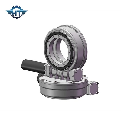 شراء 7 Inch Dual Axis Slew Drive Gearbox With Electric 24v DC Motor For Solar Tracking System online manufacture