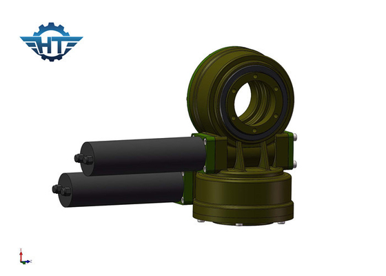 شراء High Backlash Small Dual Axis Slew Drive Worm And Gear Structure For Solar Tracking System online manufacture