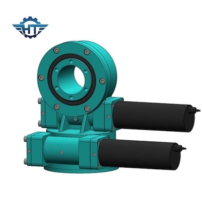 شراء محرك متدرج ثنائي المحور Slew Drive 14 بوصة محرك الانزلاق الشمسي الرمادي الفضي online manufacture