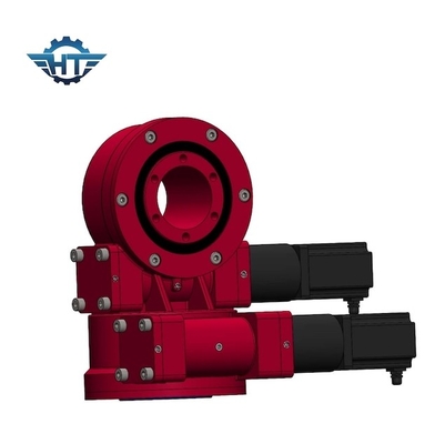 شراء 800 دورة في الدقيقة عجلة دودة المحور المزدوج محرك الدوران مع علبة التروس الكوكبية 24VDC online manufacture
