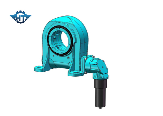 2 Portrait VE7 Solar Tracker Slew Drive مع 24VDC Gear Motor لنظام التتبع الكهروضوئي