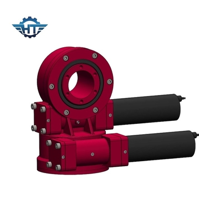 OEM SDE5 Dual Axis Slewing Drive Gearbox ، رد فعل عكسي صغير لهوائي القمر الصناعي و CSP
