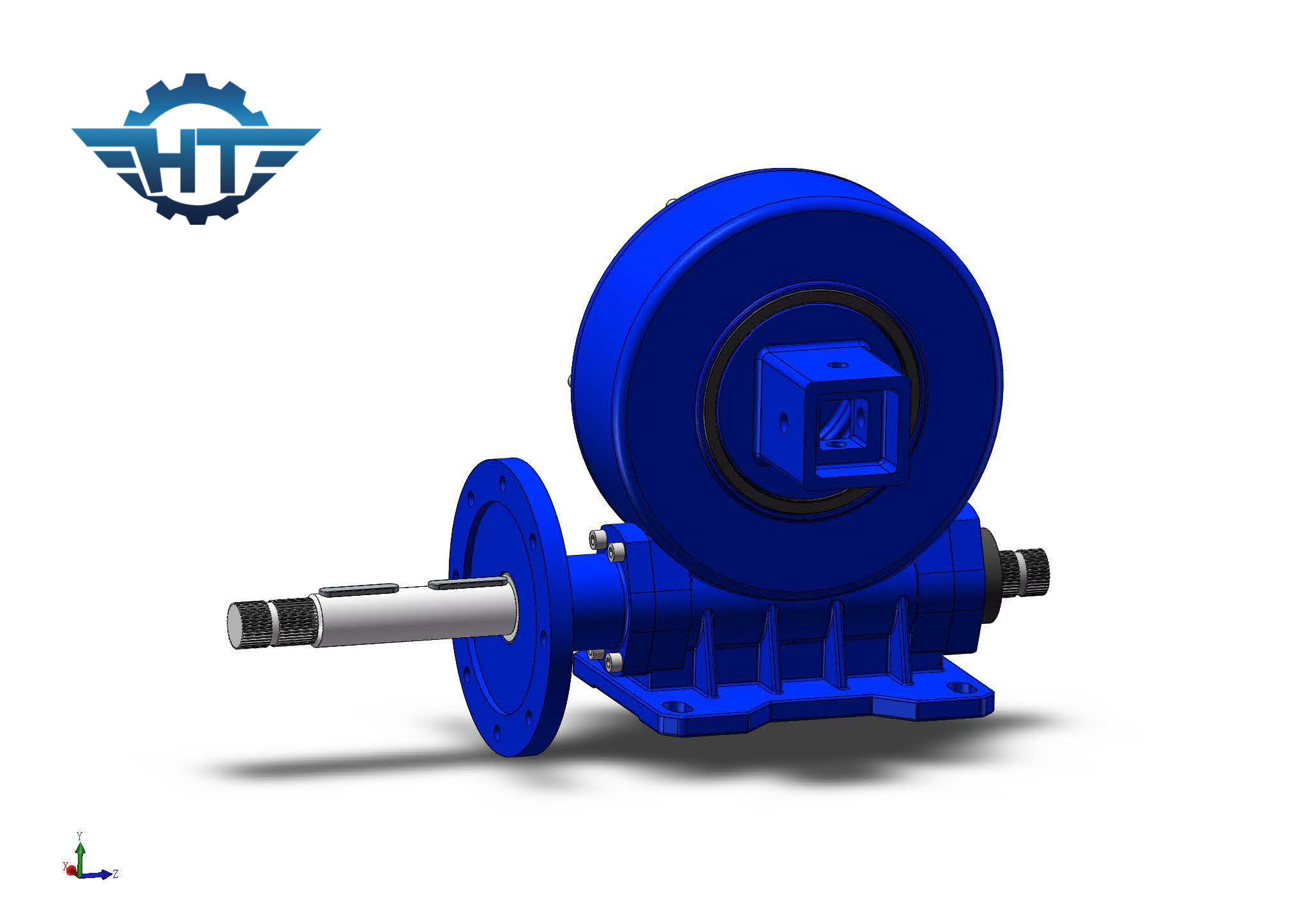Vertical Single Worm Slew Drive